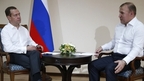 Встреча Дмитрия Медведева с главой Республики Адыгея Муратом Кумпиловым