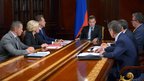 Meeting with deputy prime ministers: on the relief operation in the flooded areas of the Far East; on sustainable operation of electric power companies
