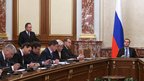 Minister of Sport Vitaly Mutko reports at the Government meeting