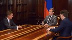 Дмитрий Медведев встретился с Министром энергетики  Александром Новаком и председателем правления ОАО «Газпром» Алексеем Миллером