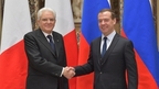 Беседа Дмитрия Медведева с Президентом Италии Серджо Маттареллой