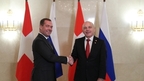 Встреча Дмитрия Медведева с Президентом Швейцарии Ули Маурером