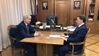 Алексей Гордеев провёл рабочую встречу с губернатором Воронежской области Александром Гусевым
