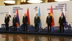 A joint photo session of delegation heads from countries participating in the Eurasian Intergovernmental Council meeting