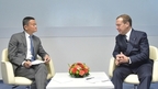 Встреча Дмитрия Медведева с председателем совета директоров компании Alibaba Group Джеком Ма