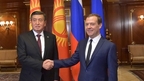 Встреча Дмитрия Медведева с Президентом Киргизской Республики Сооронбаем Жээнбековым