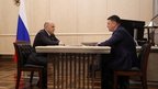 Встреча Михаила Мишустина с председателем Фонда пенсионного и социального страхования Сергеем Чирковым