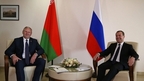 Prime Minister Dmitry Medvedev meets with Prime Minister of Belarus Sergei Roumas