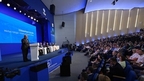 Mikhail Mishustin attends the Development of Small Cities and Historical Settlements forum
