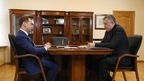 Встреча Дмитрия Медведева с губернатором Ленинградской области Александром Дрозденко