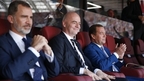 Dmitry Medvedev attends Russia vs. Spain 2018 FIFA World Cup match