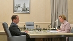 Встреча Дмитрия Медведева с руководителем Роспотребнадзора Анной Поповой