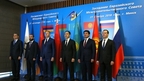 Delegation heads of the Eurasian Intergovernmental Council pose for a joint photograph