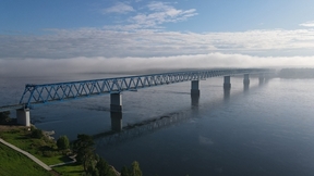 Высокогорский мост через Енисей, п.Высокогорский, Красноярский край