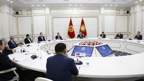 Встреча Президента  Киргизии Садыра Жапарова с главами делегаций, участвующих в заседании Совета глав правительств государств – членов ШОС