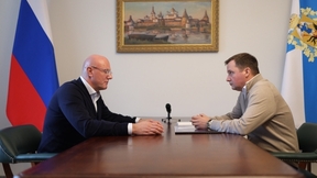 Рабочая встреча Дмитрия Чернышенко  с губернатором Архангельской области Александром Цыбульским