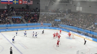 Финальный матч по хоккею с шайбой между студенческими сборными России и Словакии
