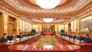 Встреча Михаила Мишустина с Председателем КНР Си Цзиньпином