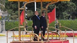 Церемония официальной встречи Михаила Мишустина Премьером Государственного совета КНР Ли Цяном