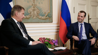 Встреча Дмитрия Медведева с Президентом Финляндии Саули Ниинистё