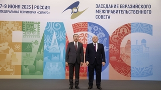 Михаил Мишустин с Заместителем Председателя Кабинета министров Туркменистана Ходжамыратом Гельдимырадовым