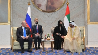 Михаил Мишустин встретился с Вице-президентом, Премьер-министром, Министром обороны ОАЭ, Правителем Дубая шейхом Мухаммедом Бен Рашидом Аль Мактумом