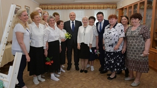 Михаил Мишустин посетил Дмитровский комплексный центр социального обслуживания населения