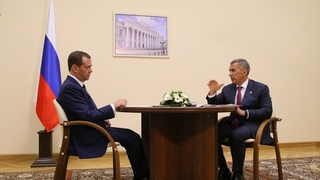 Встреча с президентом Республики Татарстан Рустамом Миннихановым
