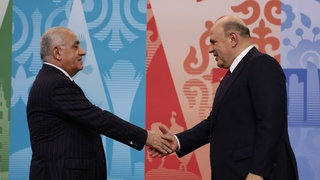 Михаил Мишустин с Премьер-министром Азербайджанской Республики Али Асадовым