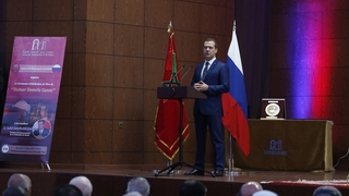 Церемония присуждения Дмитрию Медведеву степени почетного доктора Университета Мухаммеда V
