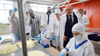 Посещение молочного завода «Тамбовский», осмотр цеха производства сыров