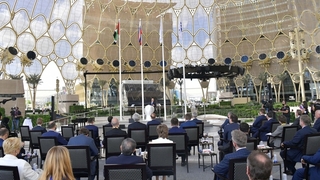 Михаил Мишустин принял участие в церемонии открытия Национального дня России на Всемирной универсальной выставке «ЭКСПО-2020» в Дубае