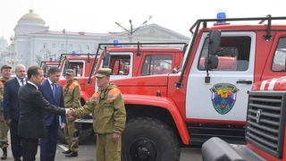 Осмотр специализированной лесопожарной техники в Чите