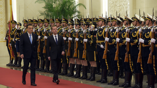 Церемония официальной встречи Дмитрия Медведева Премьером Госсовета КНР Ли Кэцяном