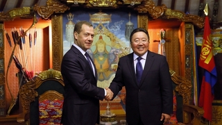 Беседа с Президентом Монголии Цахиагийн Элбэгдоржем