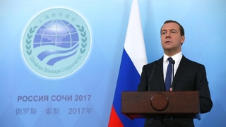 Пресс-конференция Дмитрия Медведева по завершении заседания Совета глав правительств государств – членов ШОС