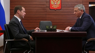 Беседа с главой Республики Северная Осетия-Алания Вячеславом Битаровым