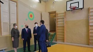 Михаил Мишустин посетил гимназию имени А.С.Пушкина в Нижнем Новгороде