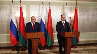 Михаил Мишустин и Роман Головченко выступили с заявлениями для прессы по итогам заседания Совета Министров Союзного государства