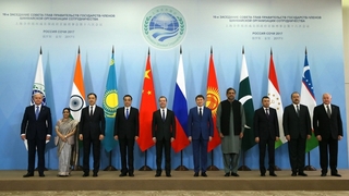 Совместное фотографирование глав делегаций государств-членов ШОС