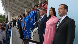 На церемонии открытия чемпионата России по лёгкой атлетике