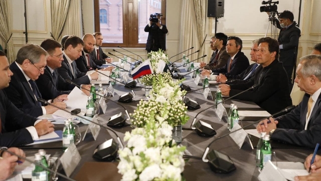 Встреча Заместителя Председателя Правительства Александра Новака с премьер-министром Исламской Республики Пакистан Имран-ханом