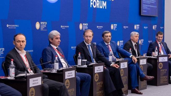 Денис Мантуров принял участие в панельной сессии Петербургского международного экономического форума «Актуализация долгосрочной промышленной политики России для новой реальности»