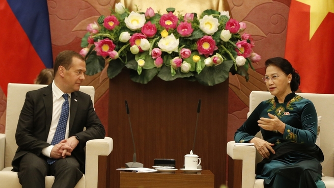 Беседа с Председателем Национального собрания Вьетнама Нгуен Тхи Ким Нган