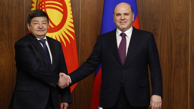 Mikhail Mishustin’s conversation with Prime Minister and Chief of Staff of the Presidential Executive Office of Kyrgyzstan Akylbek Japarov
