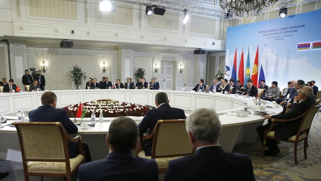 Заседание Евразийского межправительственного совета в широком составе