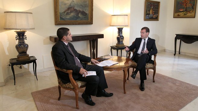 Dmitry Medvedev’s interview with Prensa Latina news agency, Cuba