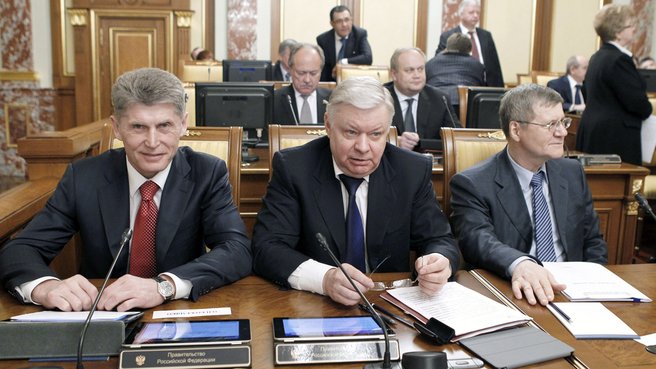 Amur Region Governor Oleg Kozhemyako, Director of the Federal Migration Service Konstantin Romodanovsky and Prosecutor General Yury Chaika