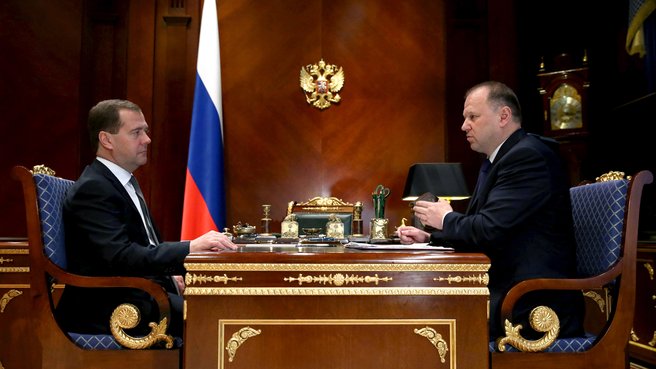 Рабочая встреча с губернатором Калининградской области Николаем Цукановым