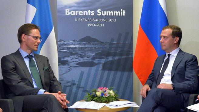 Встреча с Премьер-министром Финляндии Юрки Катайненом